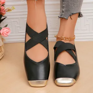 Women's Leather Mary Janes Flats