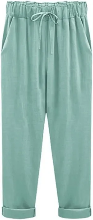 Women's Pants Casual Spring Summer Loose Cotton Overalls Pants Wide Leg Pants Harem Pant Female Trousers Candy Color