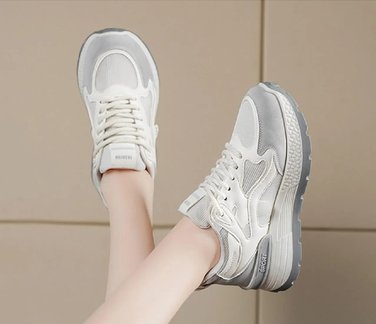 Women's Walking Shoes Lightweight Breathable Running Shoes Non Slip Athletic Fashion Sneakers Mesh Workout Casual Sports