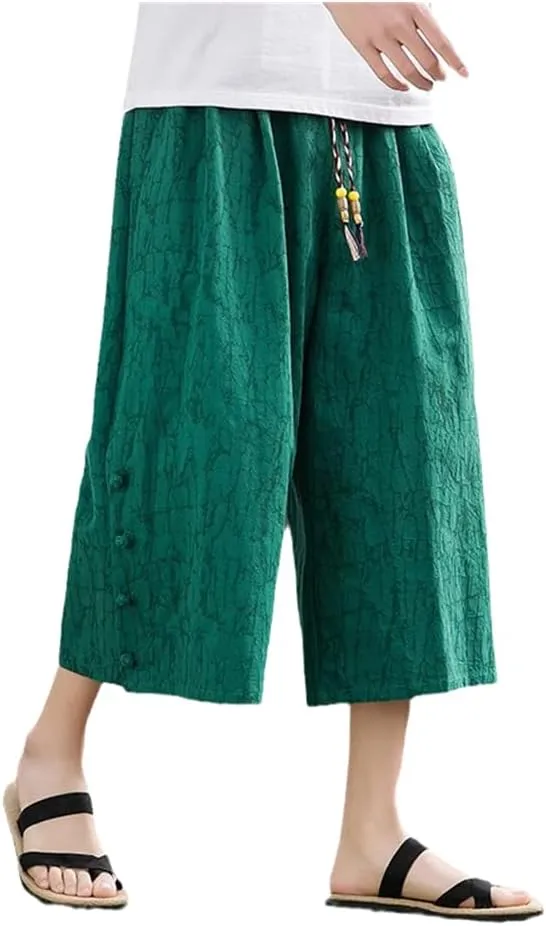 Xingfenly Men' Harem Pants Casual Spring and Summer Loose Retro Streetwear Sweatpants Jogging