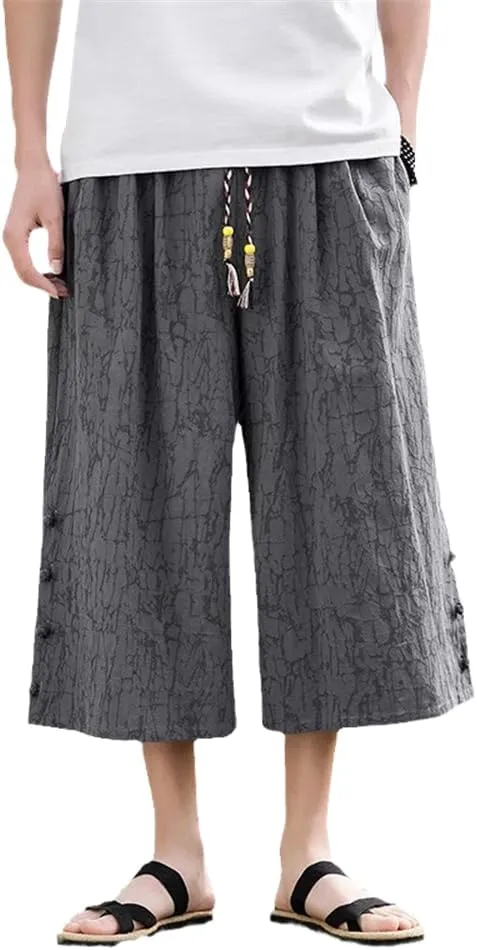 Xingfenly Men' Harem Pants Casual Spring and Summer Loose Retro Streetwear Sweatpants Jogging