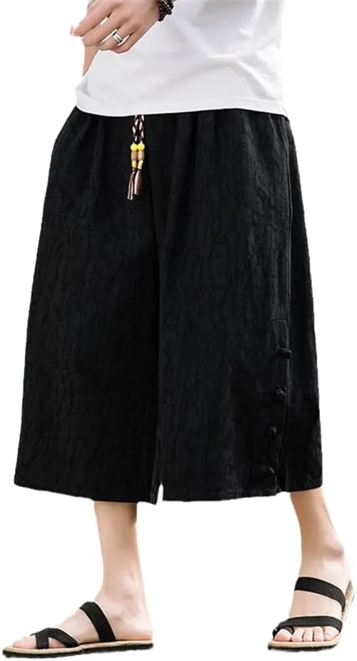 Xingfenly Men' Harem Pants Casual Spring and Summer Loose Retro Streetwear Sweatpants Jogging