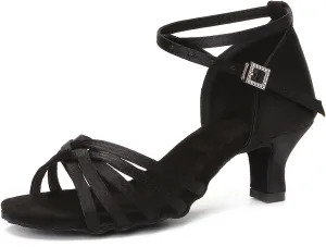 YKXLM Ballroom Latin Dance Shoes for Women Salsa Tango Practice Dancing Shoes 2 Inch Heel
